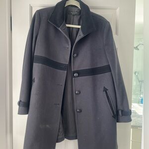 Chic military style wool coat